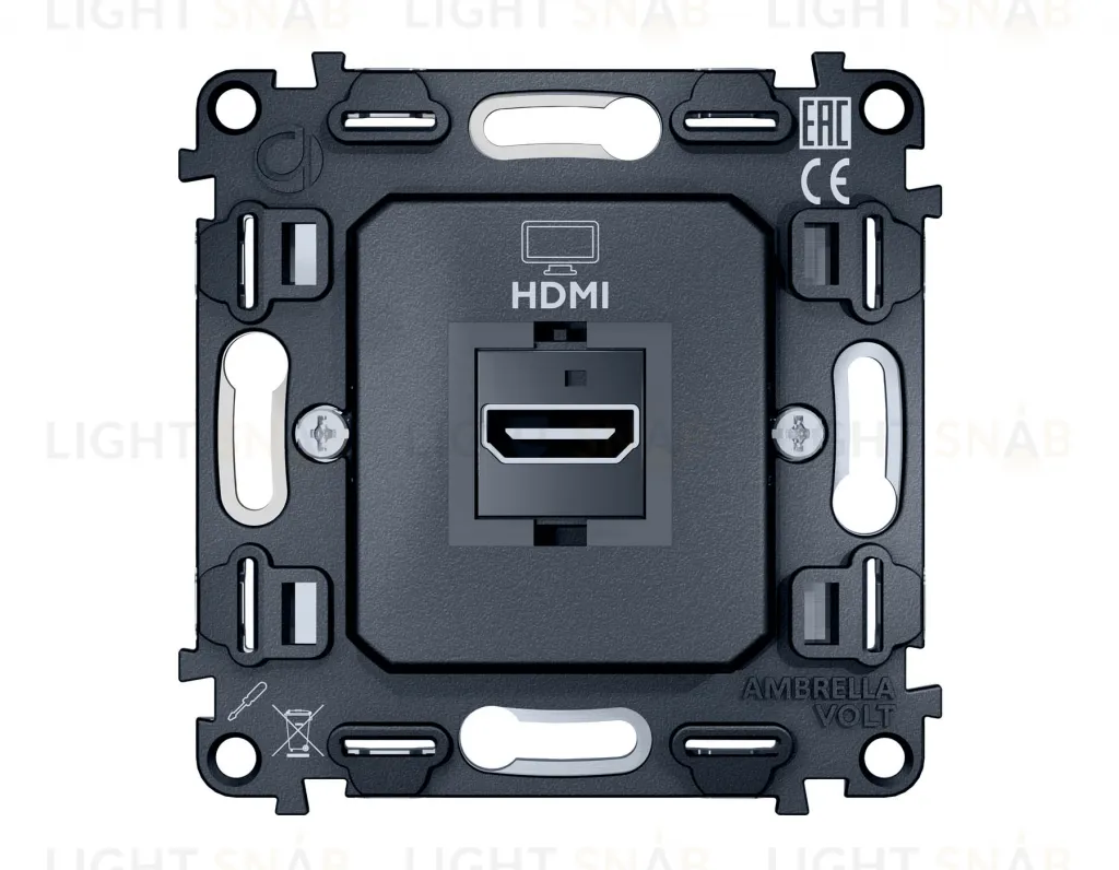 Механизм розетки HDMI 2.0 40V/500mA 2.0GHz 5-18Gbit/s QUANT VM222 VM222