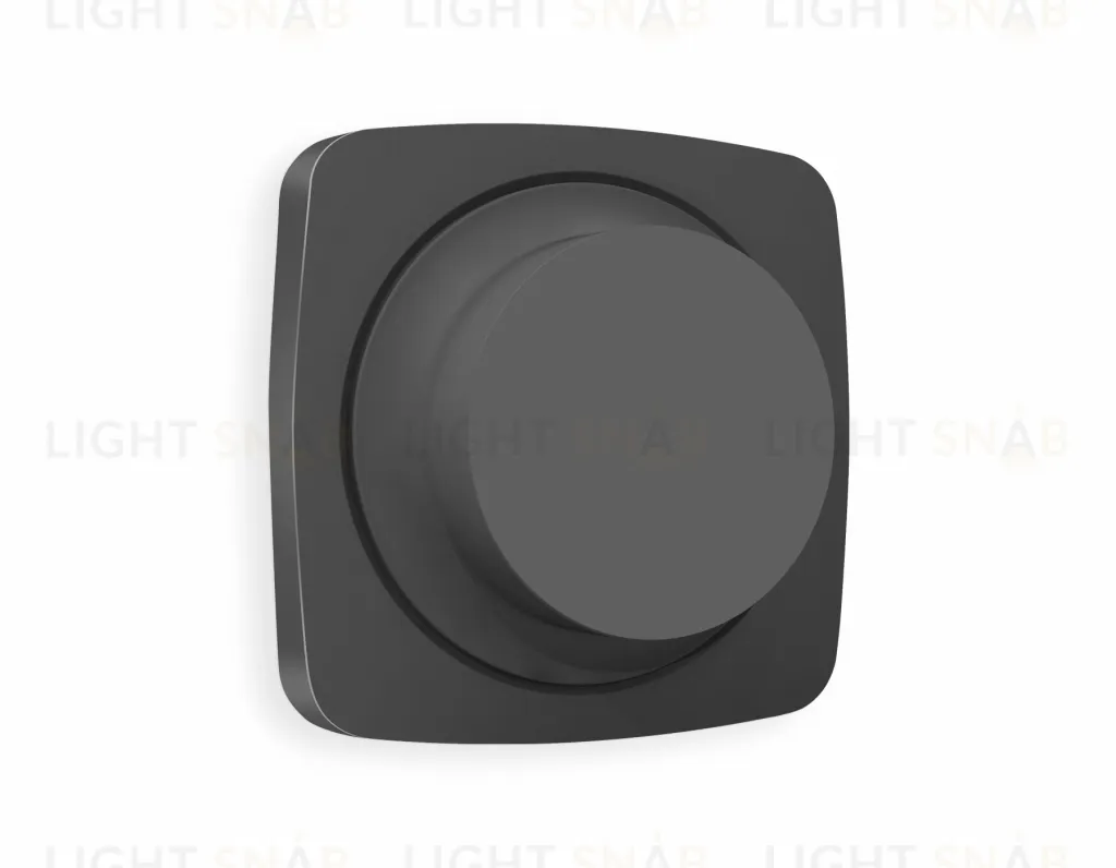 Лицевая панель OMEGA (Графит Мякое касание) для светорегулятора универсального QUANT OP9055 OP9055