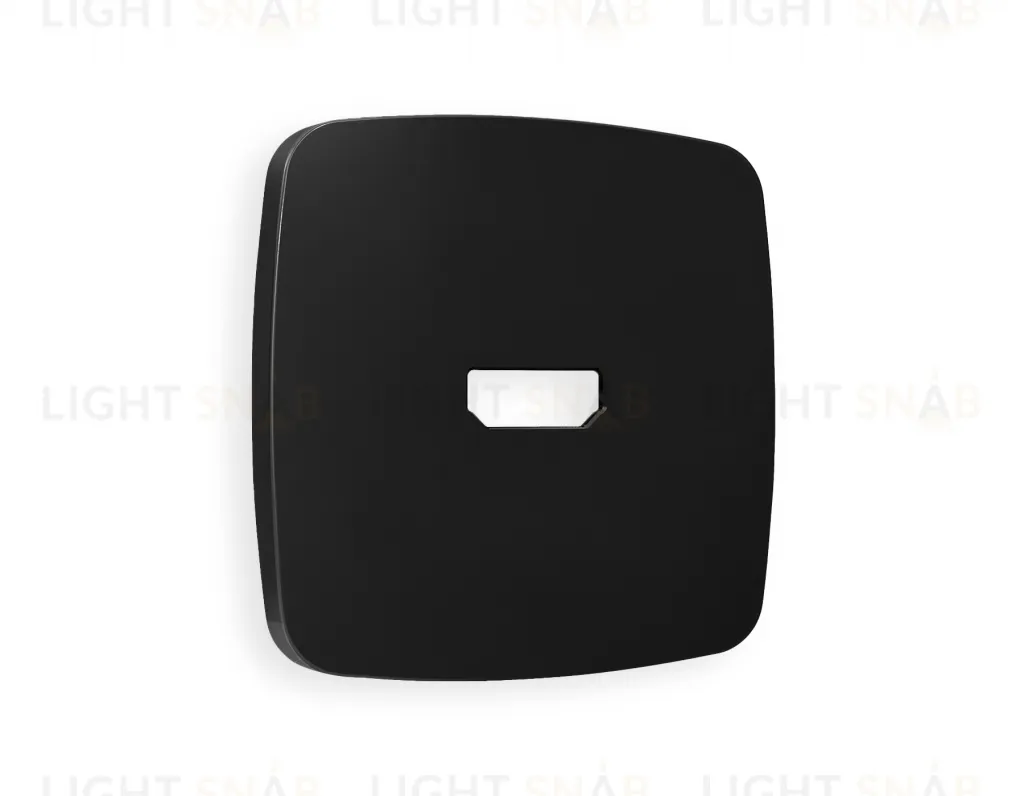 Лицевая панель OMEGA (Черный матовый) для HDMI розетки QUANT OP8140 OP8140