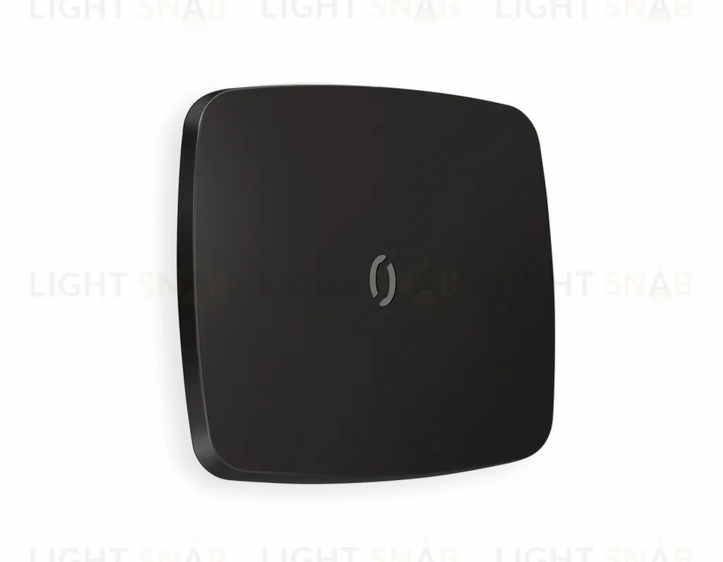 Лицевая панель OMEGA (Черный матовый) для 1-клавишных выключателей с подсветкой QUANT OP8020 OP8020