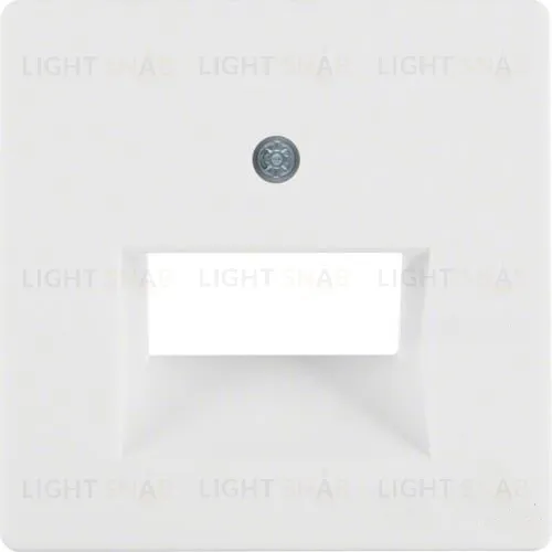 Центральная панель для розетки UAE, Q.1/Q.3, цвет: полярная белизна, с эффектом бархата 14096089 14096089