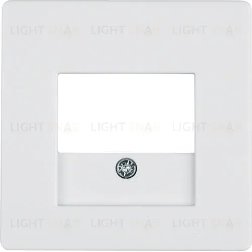 Центральная панель для розетки TAE, Q.1/Q.3, цвет: полярная белизна, с эффектом бархата 10336089 10336089