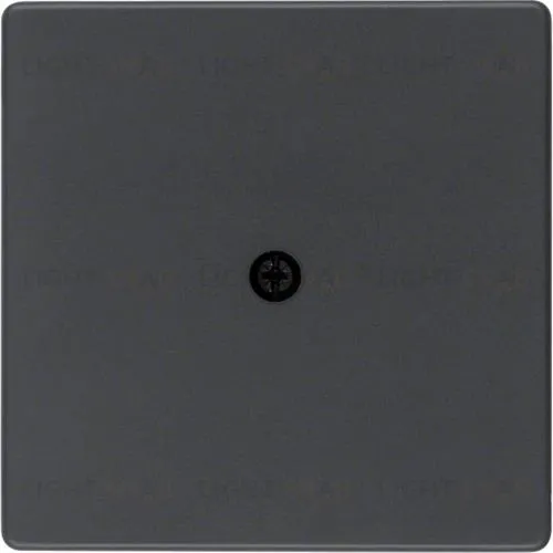 Центральная панель для VDo-розеток и кабельного вывода, Q.1/Q.3, цвет: антрацитовый, с эффектом бархата 10196086 10196086