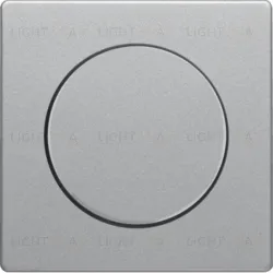 Центральная панель с поворотного диммера, Berker Q.1/Q.3, цвет: алюминиевый, с эффектом бархата 11376084 11376084