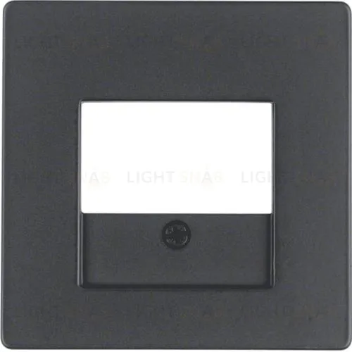 Центральная панель для розетки TAE, Q.1/Q.3, цвет: антрацитовый, с эффектом бархата 10336086 10336086