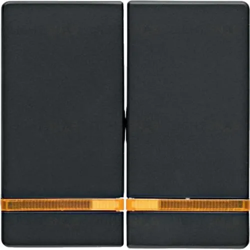 Клавиши с оранжевой линзой, Q.1/Q.3, цвет: антрацитовый, с эффектом бархата 16276086 16276086