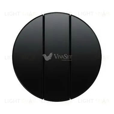 Клавиши для трехклавишного выключателя, R.1/R.3, цвет: черный 16652045 16652045