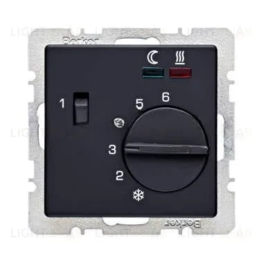 Центральная панель с регулирующей кнопкой, клавишей и линзами, Q.1/Q.3, цвет: антрацитовый, с эффектом бархата 16726086 16726086