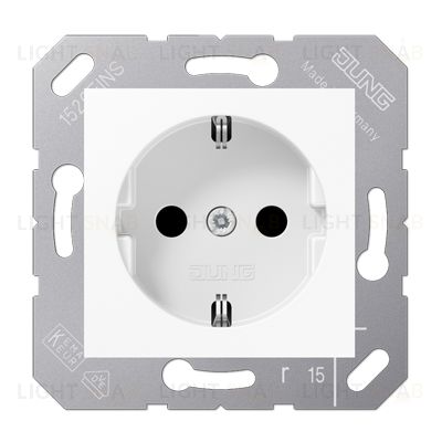 Jung CD 500/CD plus Белый Розетка SCHUKO с авт заж CD5120BFWW CD5120BFWW