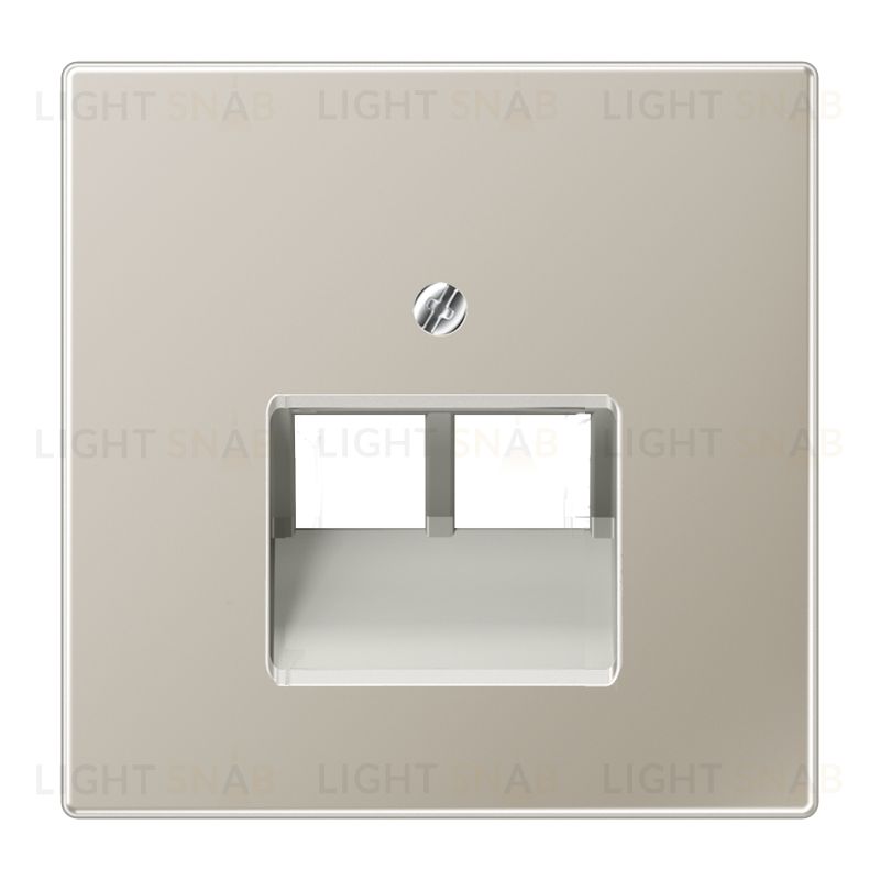 Jung LS 990 нержавеющая сталь накладка 2-ой наклонной ТЛФ/комп розетки ES2969-2UA ES2969-2UA