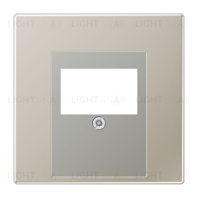 Jung LS 990 нержавеющая сталь накладка 1-ой наклонной ТЛФ/комп розетки ES2969T ES2969T