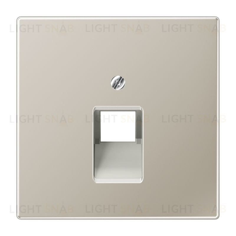 Jung LS 990 нержавеющая сталь накладка 1-ой наклонной ТЛФ/комп розетки ES2969-1UA ES2969-1UA