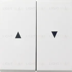 Gira F100 Бел глянц Клавиша для жалюзи 2-ая со стрелками 0294112 0294112