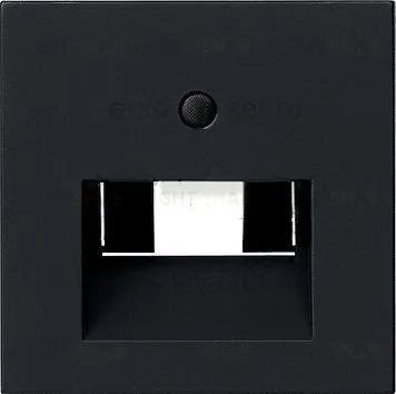 Накладка 50*50 мм для розеток UAE/IAE Gira Standart 55, черный матовый 0270005 0270005