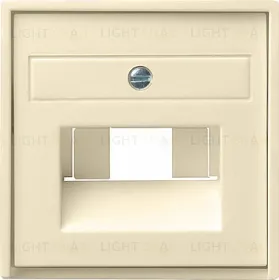 Gira S-55 Крем глянц Накладка 1-ой и 2-ой наклон ТЛФ/комп розетки 027001 027001