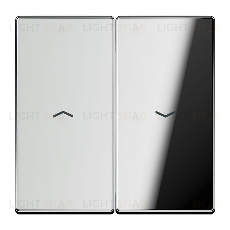 Jung LS 990 Блестящий хром клавиша 2-я жалюзийная GCR2995P GCR2995P