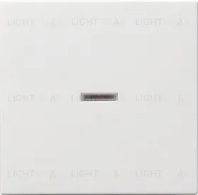 Gira S-55 Бел Клавиша 1-ая с подсветкой 029027 029027