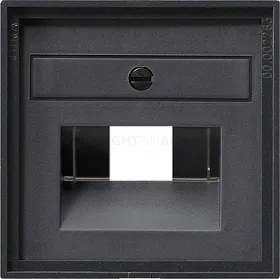 Gira S-55 Антрацит Накладка 1-ой и 2-ой наклон ТЛФ/комп розетки 027028 027028