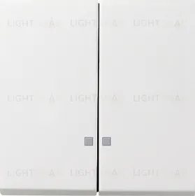 Gira F100 Бел глянц Клавиша 2-ая с линзами подсветки 0631112 0631112