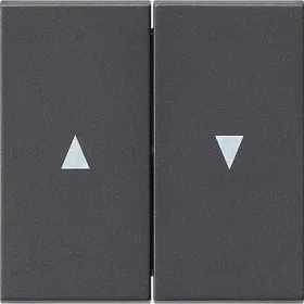 Gira S-55 Антрацит Клавиша 2-ая жалюзийная 029428 029428