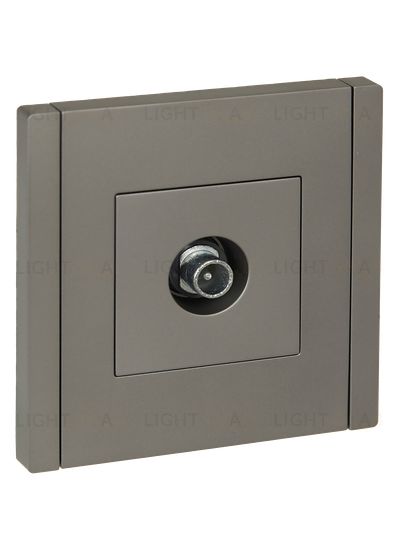 Розетка TV проходная IEK Forte&Piano нержавеющая сталь FP-A10-P-K46 FP-A10-P-K46