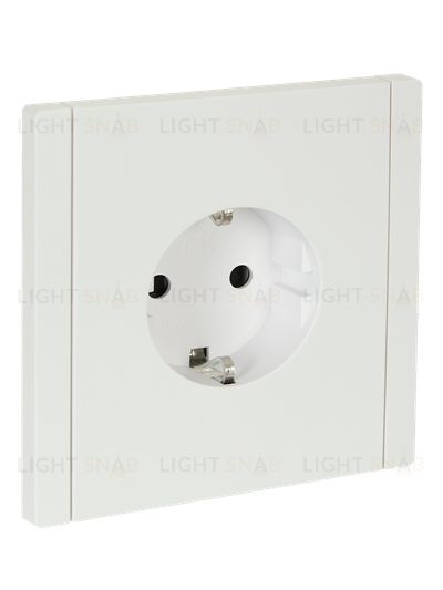 Розетка с заземлением с защитными шторками 16А безвинтовое крепление IEK Forte&Piano белый FP-R14-16-1-K01 FP-R14-16-1-K01
