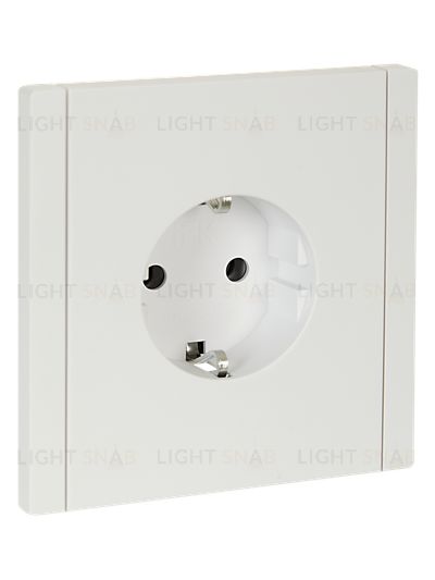 Розетка с заземлением без защитных шторок 16А безвинтовое крепление IEK Forte&Piano белый FP-R11-16-1-K01 FP-R11-16-1-K01