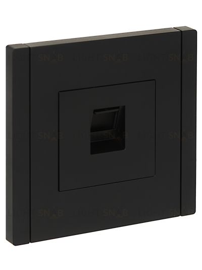 Розетка компьютерная RJ45 кат.6 черный IEK Forte&Piano FP-K10-2-K02 FP-K10-2-K02