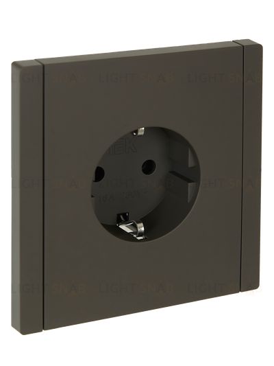 Розетка с заземлением IEK Forte&Piano 16A/250В, серый FP-R11-16-K03 FP-R11-16-K03