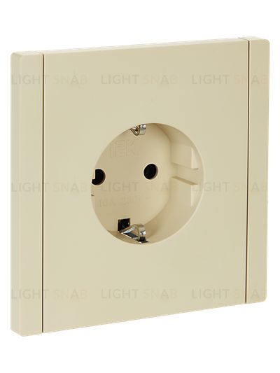Розетка с заземлением IEK Forte&Piano 16A/250В, ваниль FP-R11-16-K10 FP-R11-16-K10