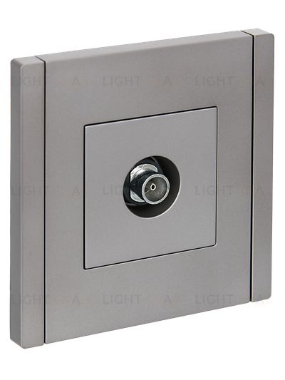 Розетка TV оконечная IEK Forte&Piano нержавеющая сталь FP-A10-O-K46 FP-A10-O-K46