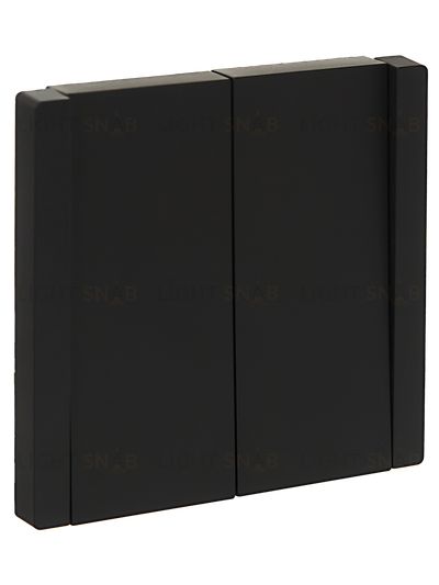 Выключатель 2-клавишный 10А IEK Forte&Piano черный FP-V20-0-10-1-K02 FP-V20-0-10-1-K02