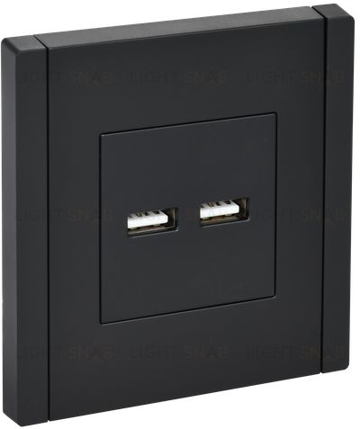 Розетка USB двойная A+A 3,1А IEK Forte&Piano черный FP-U21-D31-K02 FP-U21-D31-K02