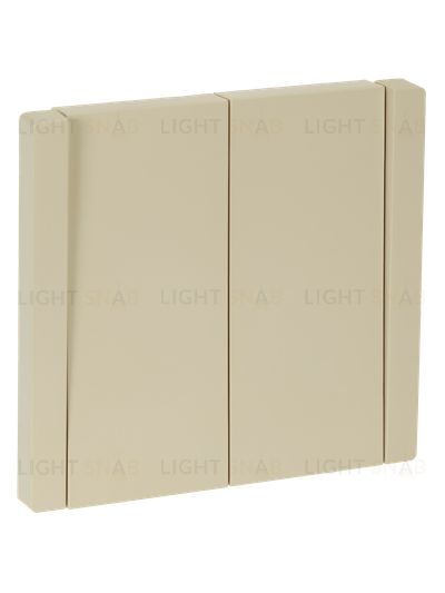 Выключатель 2-клавишный проходной 10А IEK Forte&Piano ваниль FP-V22-0-10-1-K10 FP-V22-0-10-1-K10