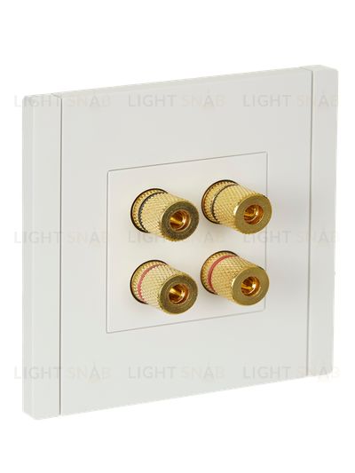 Акустическая розетка 4-местная IEK Forte&Piano, белый FP-S40-K01 FP-S40-K01