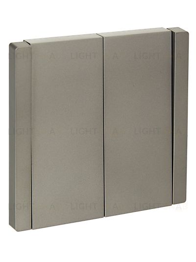 Выключатель 2-клавишный 10А IEK Forte&Piano нержавеющая сталь FP-V20-0-10-1-K46 FP-V20-0-10-1-K46