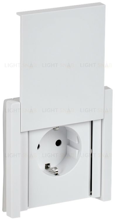 Розетка 1-местная с заземлением с защитными шторками и крышкой 16А IP44 IEK Forte&Piano белый FP-R16-16-44-K01 FP-R16-16-44-K01