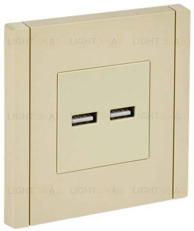 Розетка USB двойная A+A 3,1А IEK Forte&Piano ваниль FP-U21-D31-K10 FP-U21-D31-K10