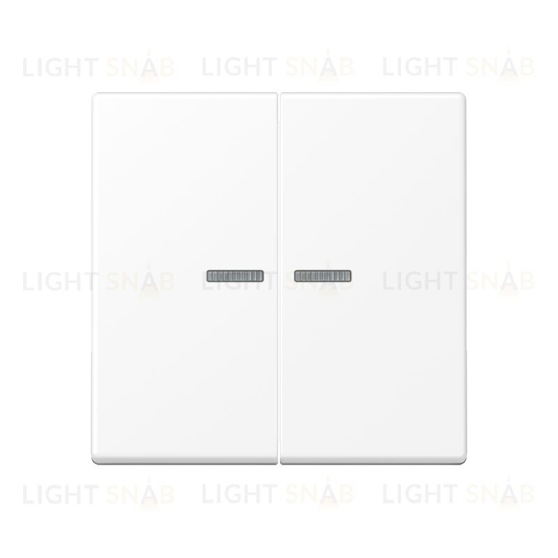 JUNG A Flow/A 550 Белый матовый Клавиша 2-ая с подсветкой A595KO5WWM A595KO5WWM