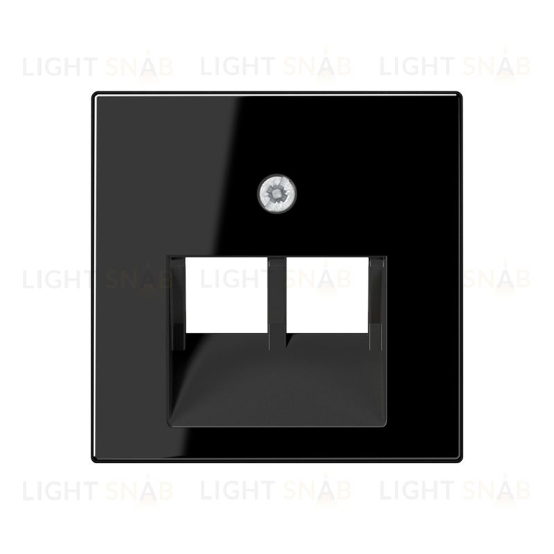 Jung A 500 Черный накладка 2-ой розетки UAE, термопласт A569-2BFPLUASW A569-2BFPLUASW