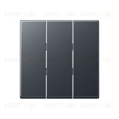 JUNG клавиша для трёхклавишного выключателя антрацит матовый A593BFANM A593BFANM