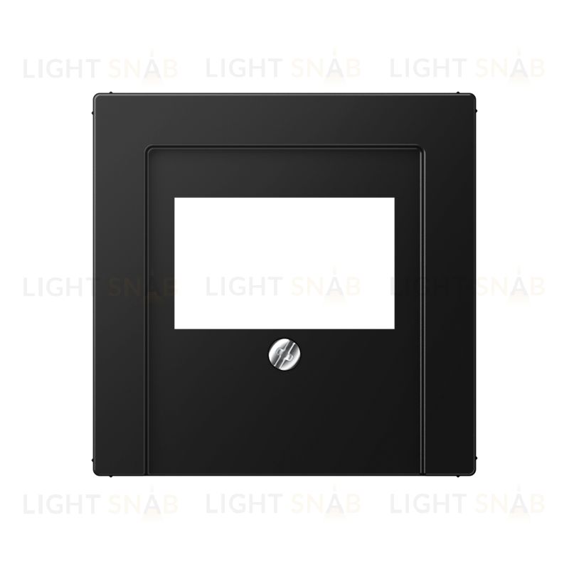 JUNG A Flow/A 550 Черный матовый Накладка на USB зарядные устройства и TAE-розетки с видимым винтом A569BFPLTSWM A569BFPLTSWM