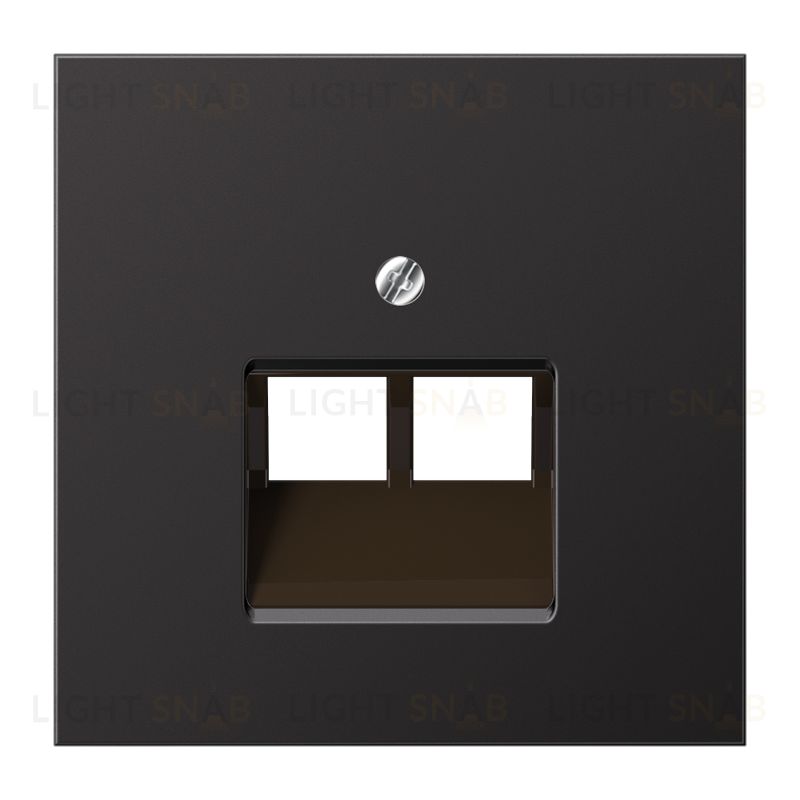 JUNG LS 990 темный алюминий крышка для сдвоенной телефонной и компютерной розетки UAE AL2969-2UAD AL2969-2UAD