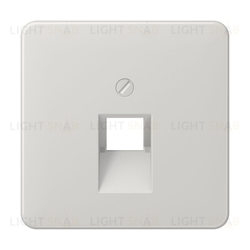 Jung CD 500/CD plus крышка для ординарной телефонной и компютерной розетки UAE; светло-серая CD569-1UALG CD569-1UALG