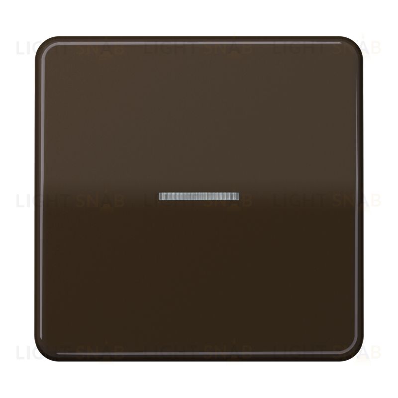 Jung CD 500/CD plus клавиша с окошком для выключателя и кнопки с подсветкой; коричневая CD590KO5BR CD590KO5BR