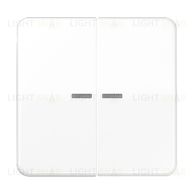 Jung CD 500/CD plus клавиши для сдвоенных выключателей с подсветкой; белые CD595KO5WW CD595KO5WW