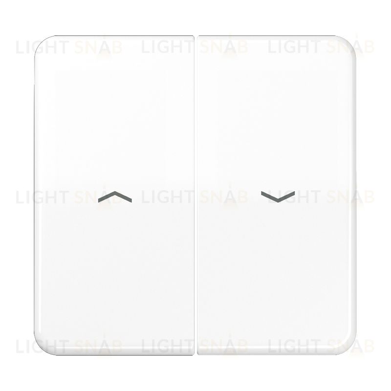 Jung CD 500/CD plus клавиши для выключателя управления жалюзи 509VU и кнопки 539VU; белые CD595PWW CD595PWW