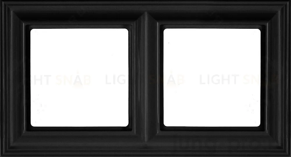 Рамка двойная Jung Eco Profi Deco черный матовый EPD482SWM EPD482SWM