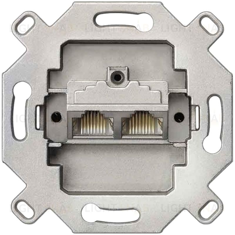 Jung Компьютерная UAE розетка 6-й категории, 8-ми полюсная, экранированная; два терминала epuae8-8upok6 epuae8-8upok6