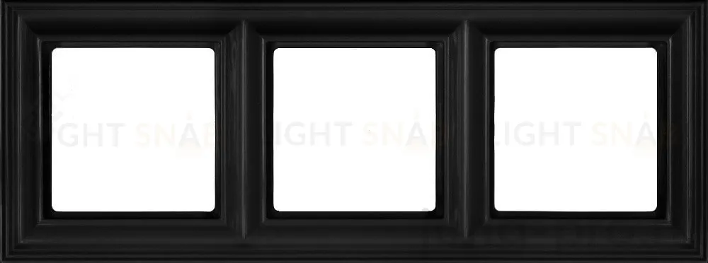 Рамка тройная Jung Eco Profi Deco черный матовый EPD483SWM EPD483SWM